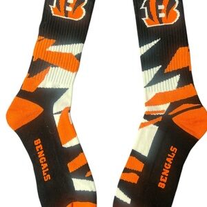 Bengals Black and Orange Athletic Socks